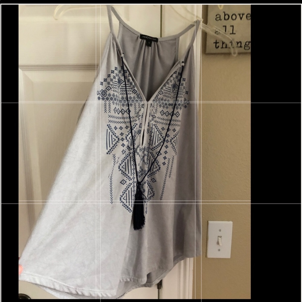 Hi-low tank with faux suede-like material